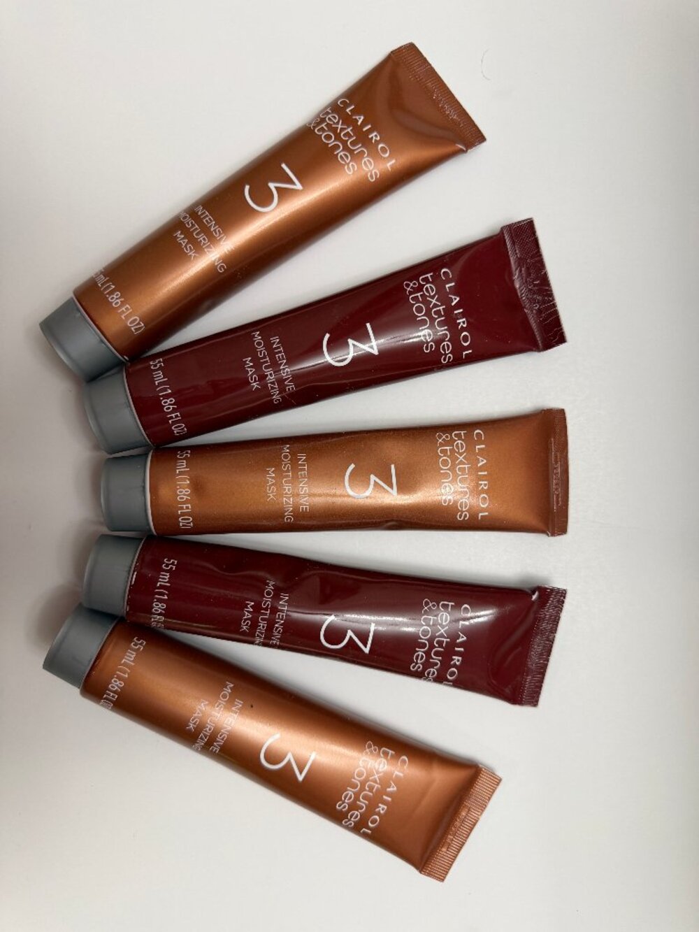 Lot of 5 Clairol Textures & Tones Intensive Moisturizing Masks – 1.86 fl oz Each